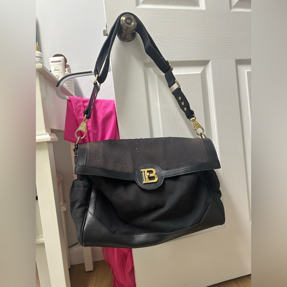Balmain Diaper Bag with dust bag & changing pad